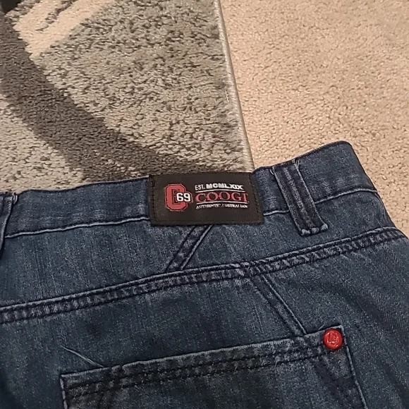 Vtg Y2K Coogi 1969 Baggy Hip-Hop Embroidered Jeans Size 42x34 - Picture 9 of 14